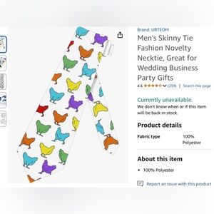 NWT chicken tie